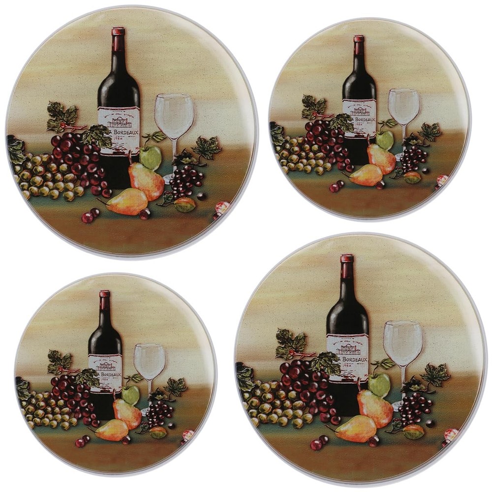 Reston Lloyd, Burner Covers For Electric Stovetop, Decorative Wine and Vines