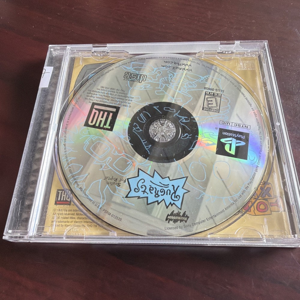 Rugrats Search for Reptar PlayStation 1 PS1 1998 VIDEO GAME Complete Acceptable