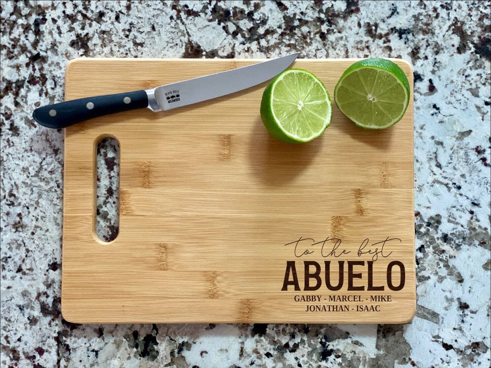 To The Best Abuelo Cutting Board | Spanish Grandpa Charcuterie Board | Custom-image
