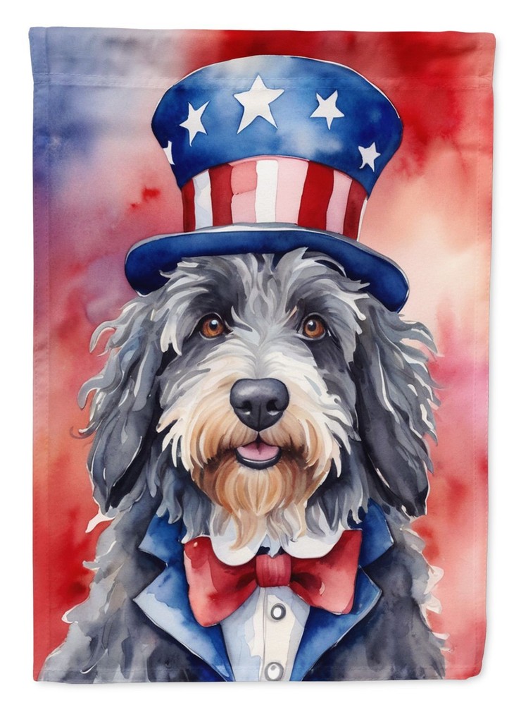 Bergamasco Sheepdog Patriotic American Garden Flag Mailbox Flag Decorative Yard