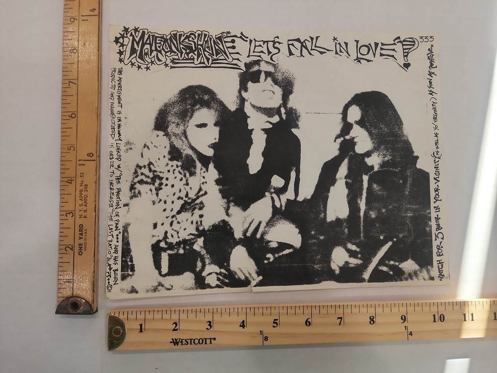 ORIGINAL Seattle 1984 Flyer Handbill Malfunkshun Andrew Wood (Mother Love Bone)