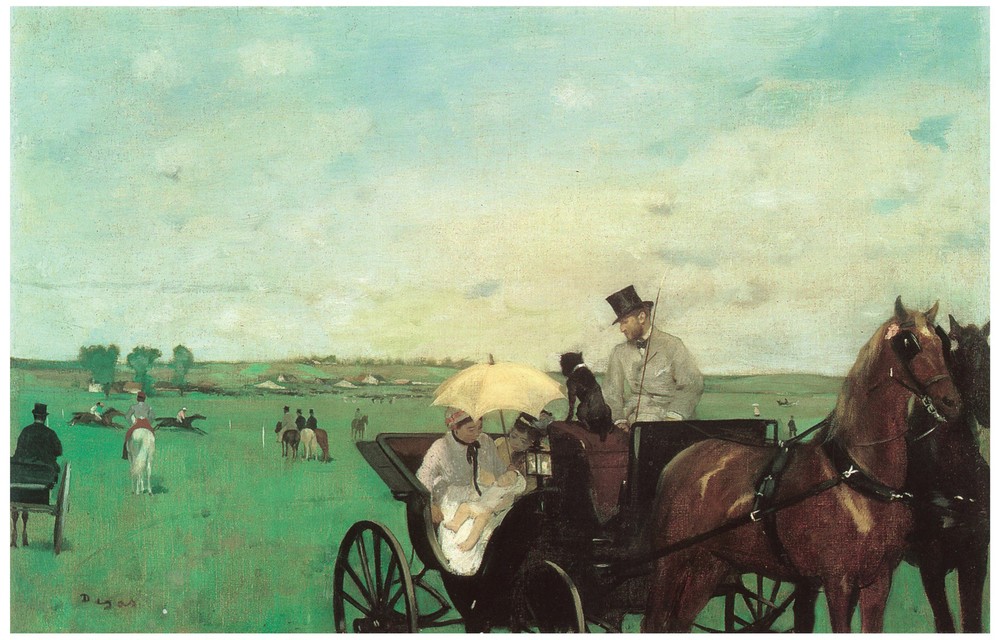 Decor  Poster. Fine Graphic Art Design. Family riding in carriage Wall Art. 1826