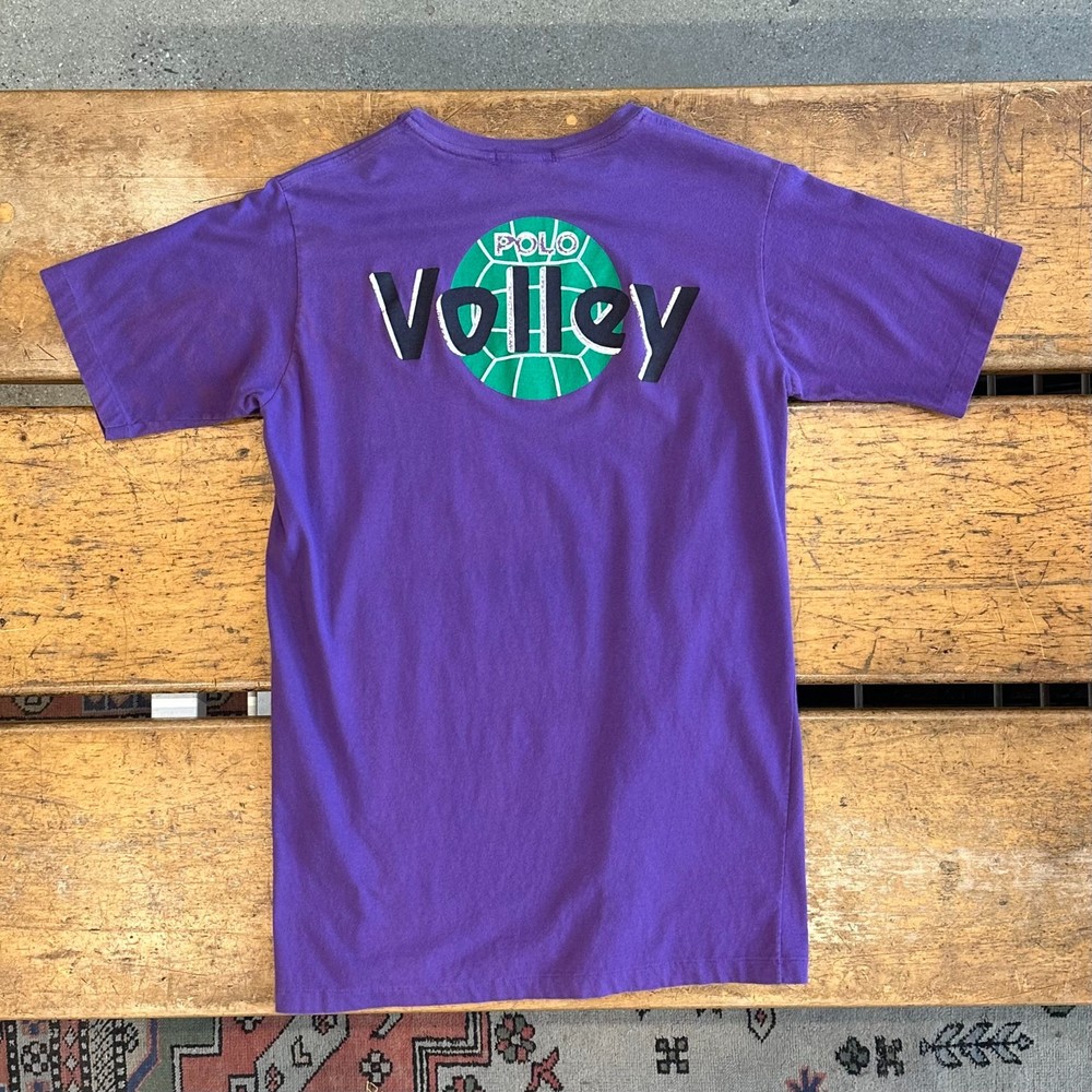 Vintage Polo Ralph Lauren Volley Ball Pocket T-Shirt Men’s Large Made In USA