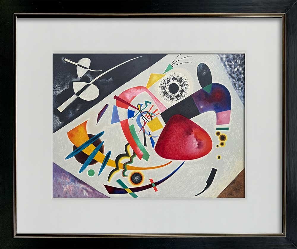 Wassily Kandinsky Double Lithograph Limited Edition Abstract w/frame Included