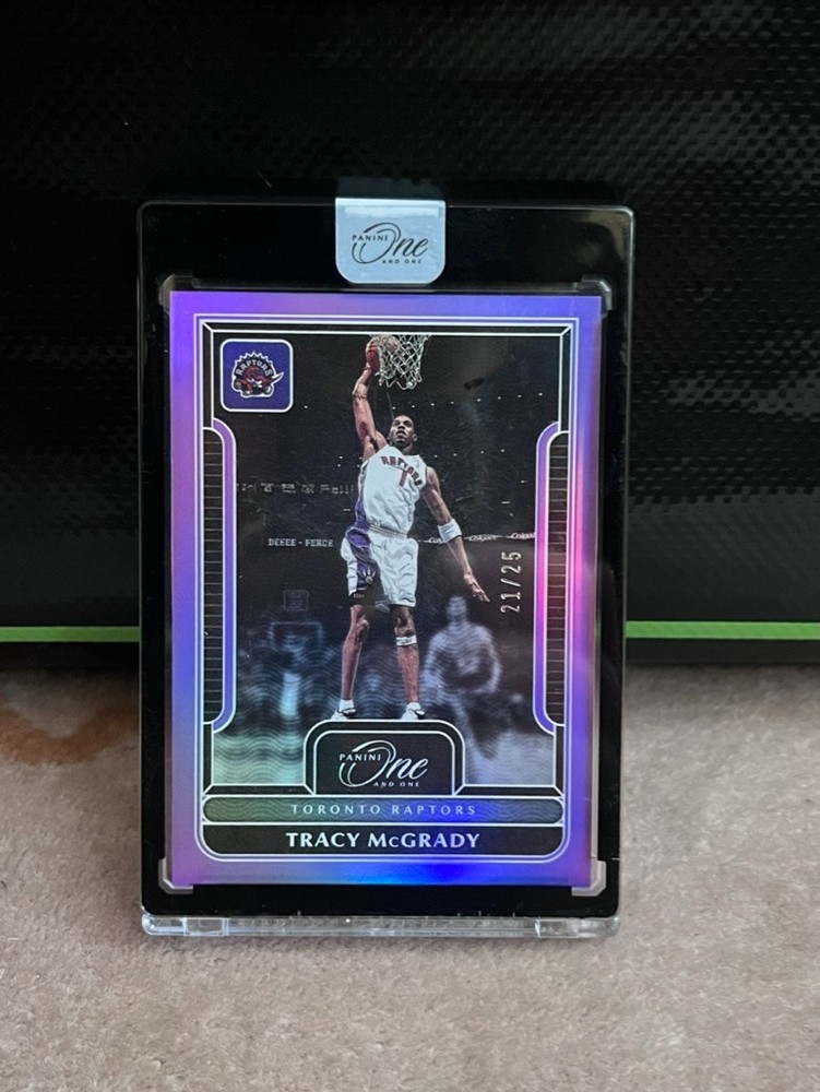 2022-23 Panini ONE AND ONE Tracy McGrady Purple 21/25 Sealed Toronto Raptors