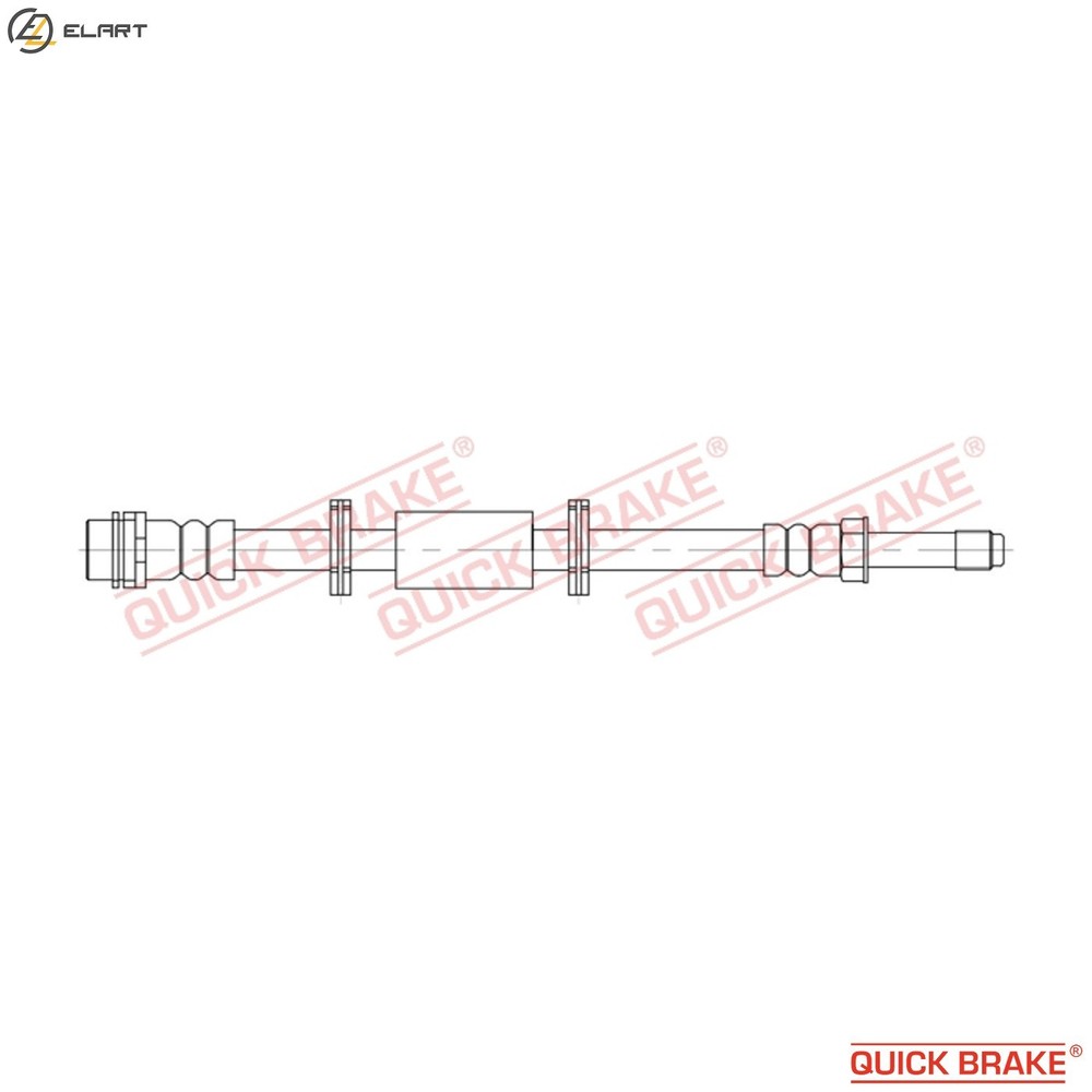 BRAKE HOSE 32.826 FOR VW CARAVELLE/KOMBI/Bus/TRANSPORTER/Mk EUROVAN/Van 2.0L
