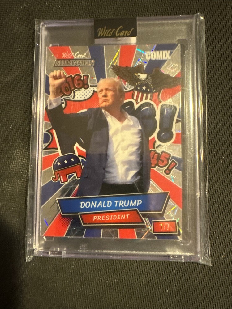 2024 Wild Card Allumination MAGA President Donald J Trump - Comix SSP 1/7 FIGHT!
