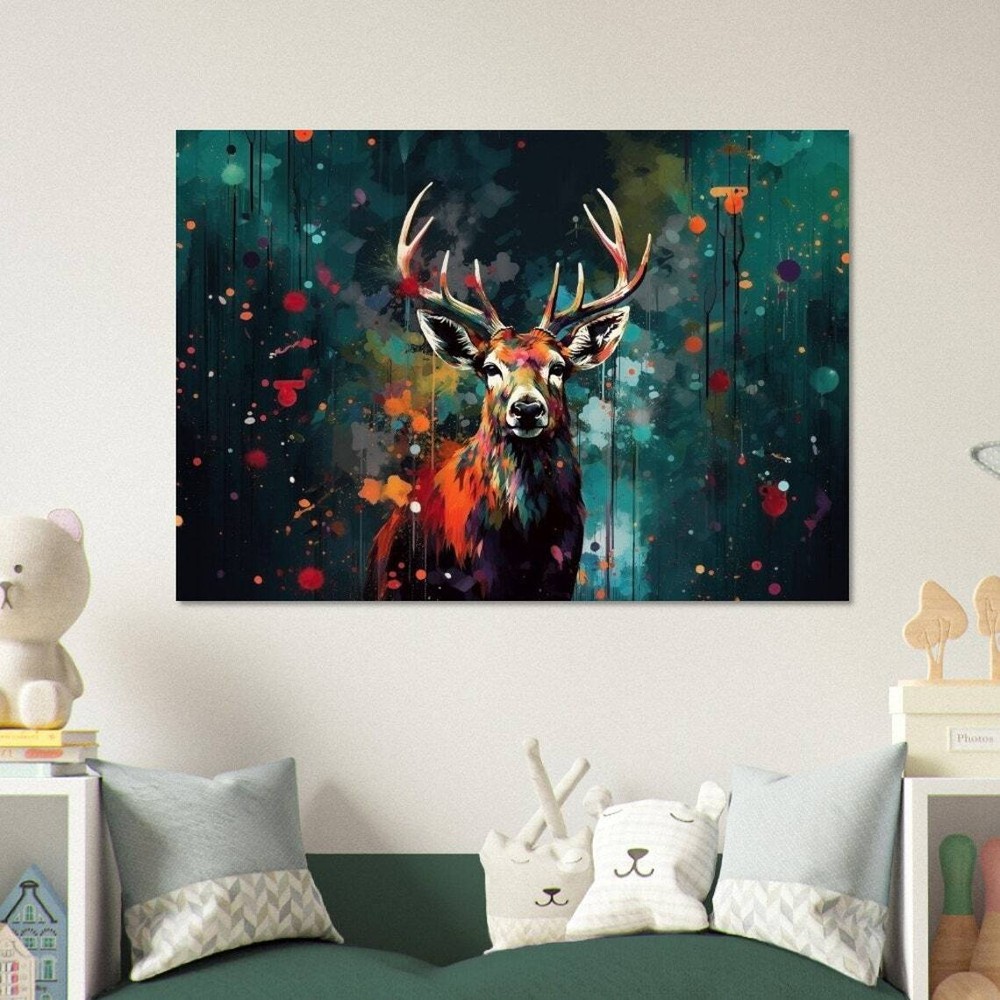 Majestic Stag Wall Art Canvas Unframed Print Art