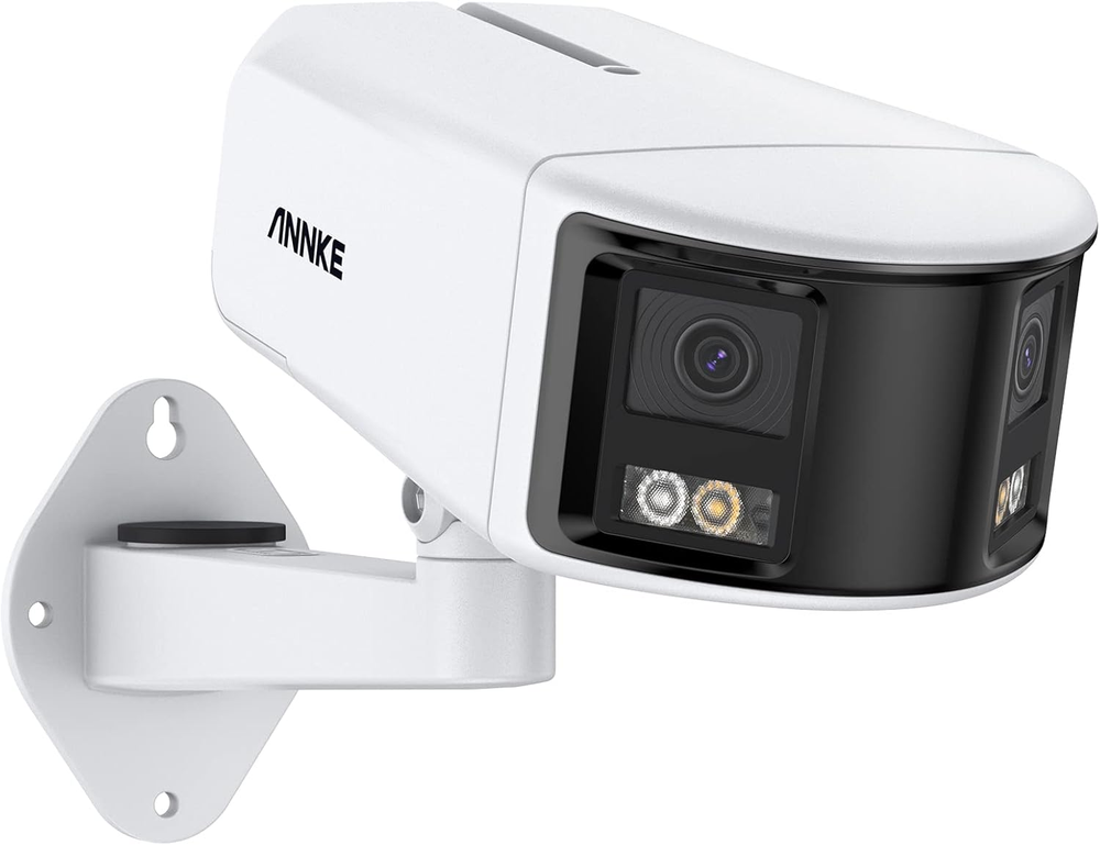 FCD600 Dual-Lens Outdoor Security Camera with 180° Fov, 6MP Panoramic Poe IP Cam