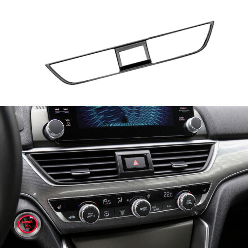 For Honda Accord 18-2022 Black Titanium Center Console AC Air Outlet Vent Frame