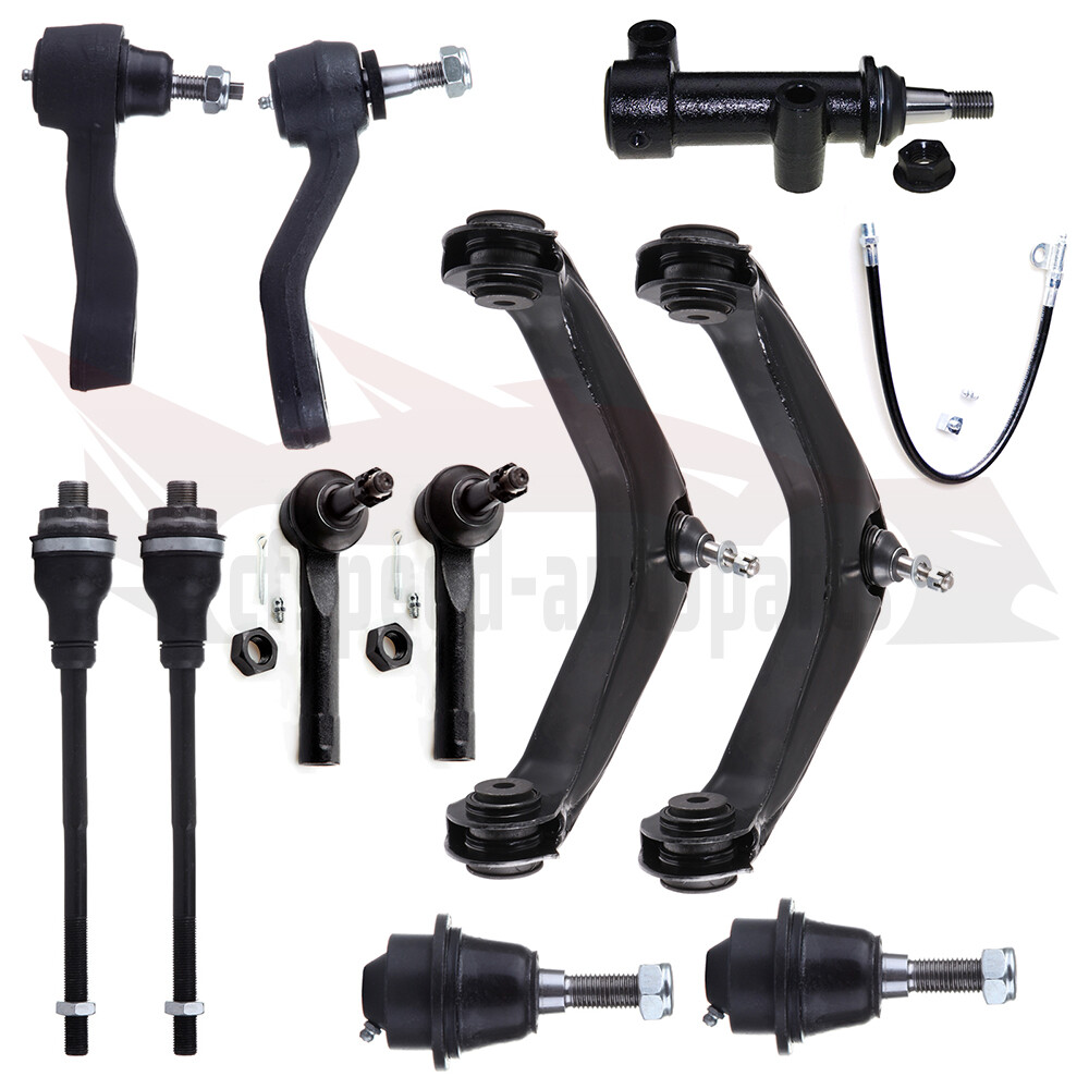 11pc Suspension Kit Control Arms Tie Rods Pitman Arm for Chevy GMC Trucks