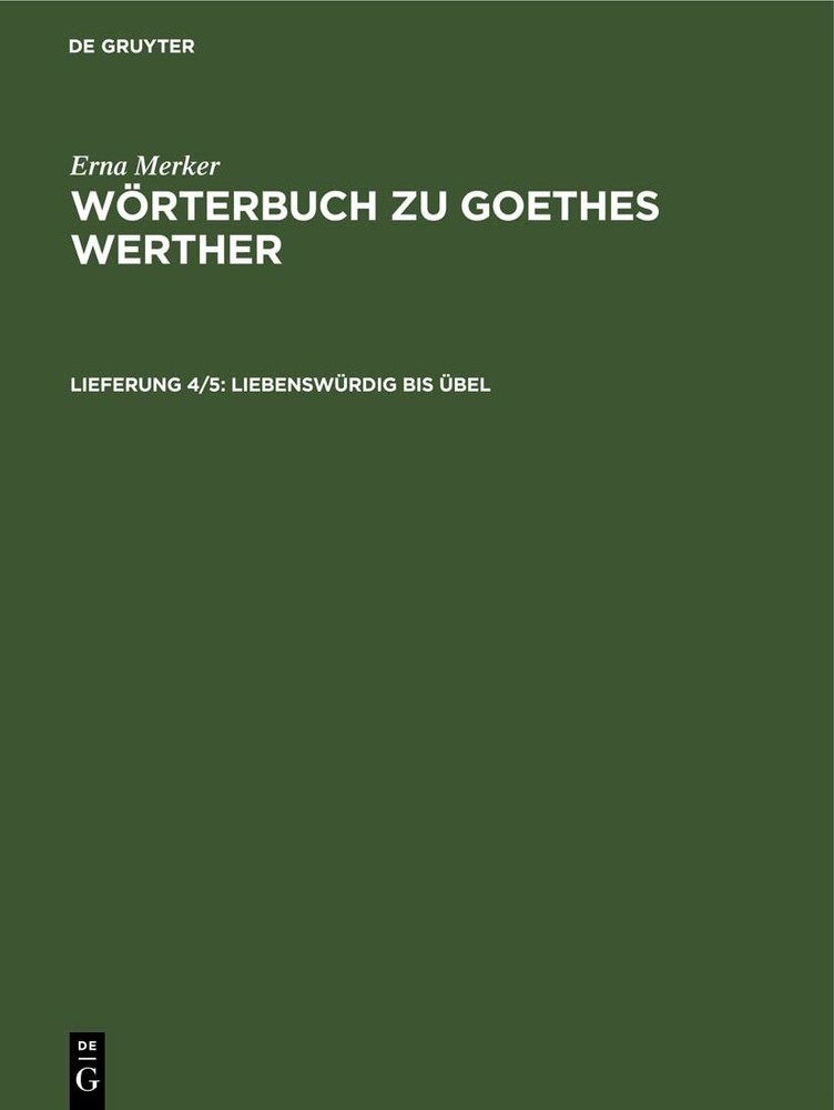 Liebenswürdig Bis Übel (Hardback)