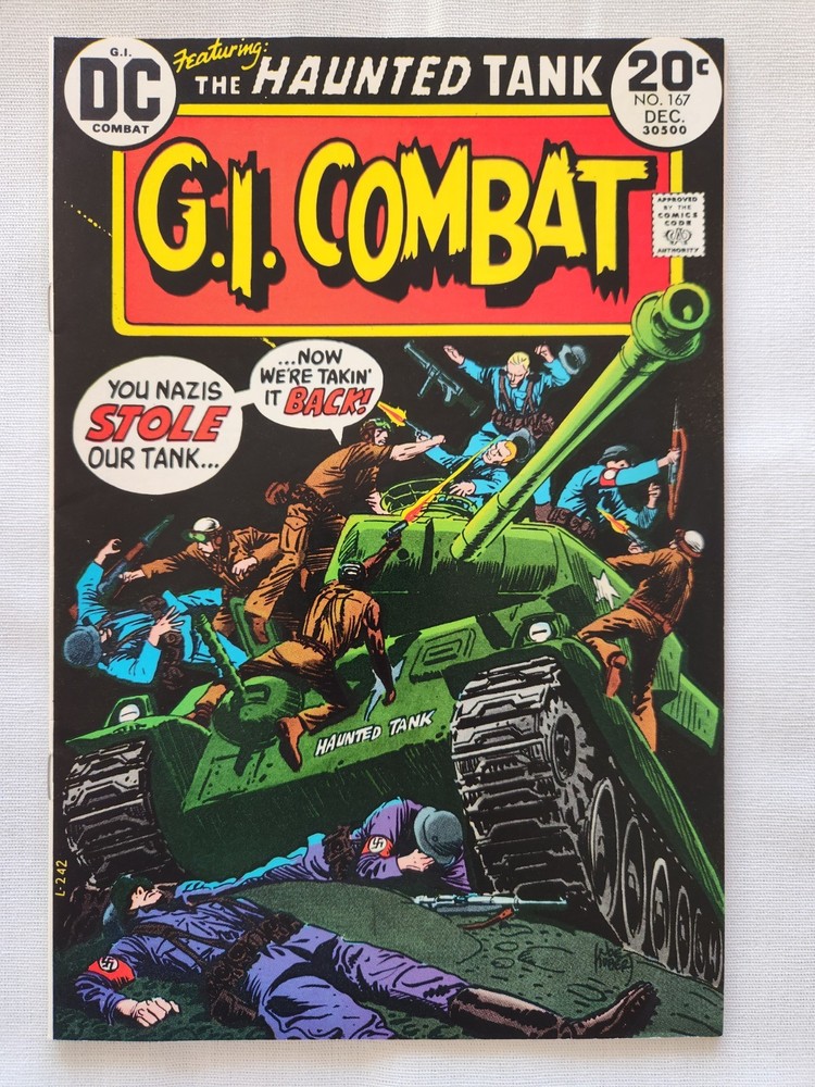GI Combat #167 (1973) DC Haunted Tank Bronze Age War Comic 20¢