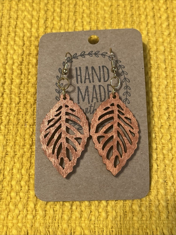 Fall Leaves Orange Earrings NEW Leaf
