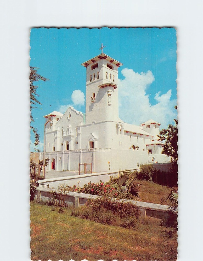 Postcard St. Theresas Church Hamilton Bermuda British Overseas Territory
