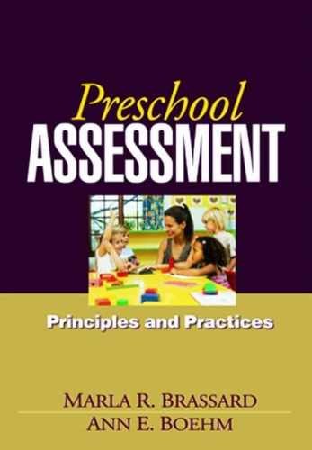 Preschool Assessment: Principles - Paperback, by Brassard Marla R.; - Very Good