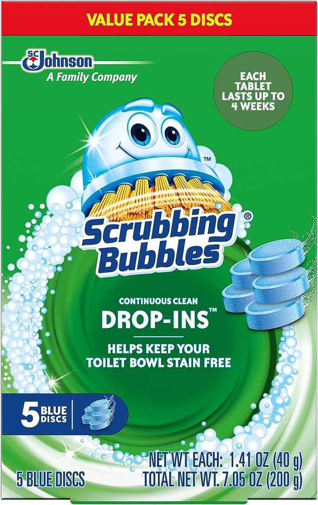 Scrubbing Bubbles Continuous Clean Toilet Bowl Cleaning Tablets Drop-In Discs