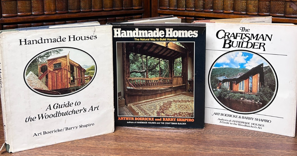Boericke, Shapiro lot of 3 Hardcover; Handmade Homes; Houses; Craftsman Builder
