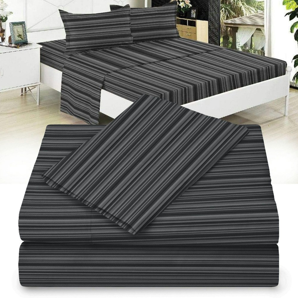 Twin XL 100% Microfiber Double Brushed Sheet Set - Extra-Soft & -Free - 15