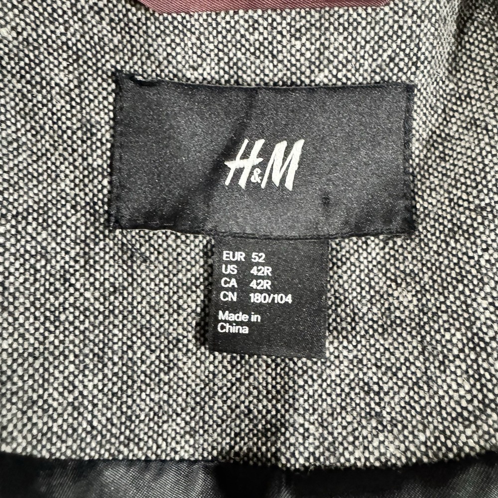 H&M Blazer Men 42R Button Up Pockets Single Breasted Jacket Sport Coat