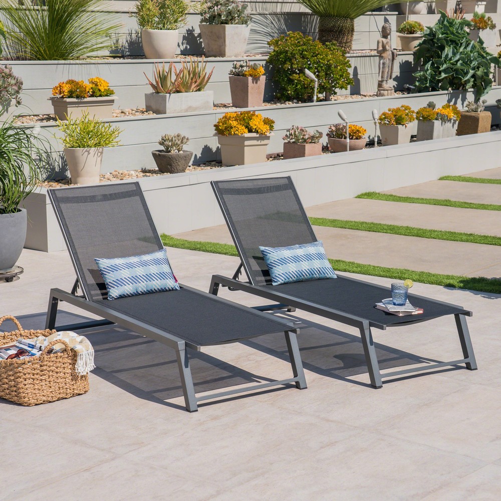 Myers Outdoor Chaise Lounge for Patio Relaxation