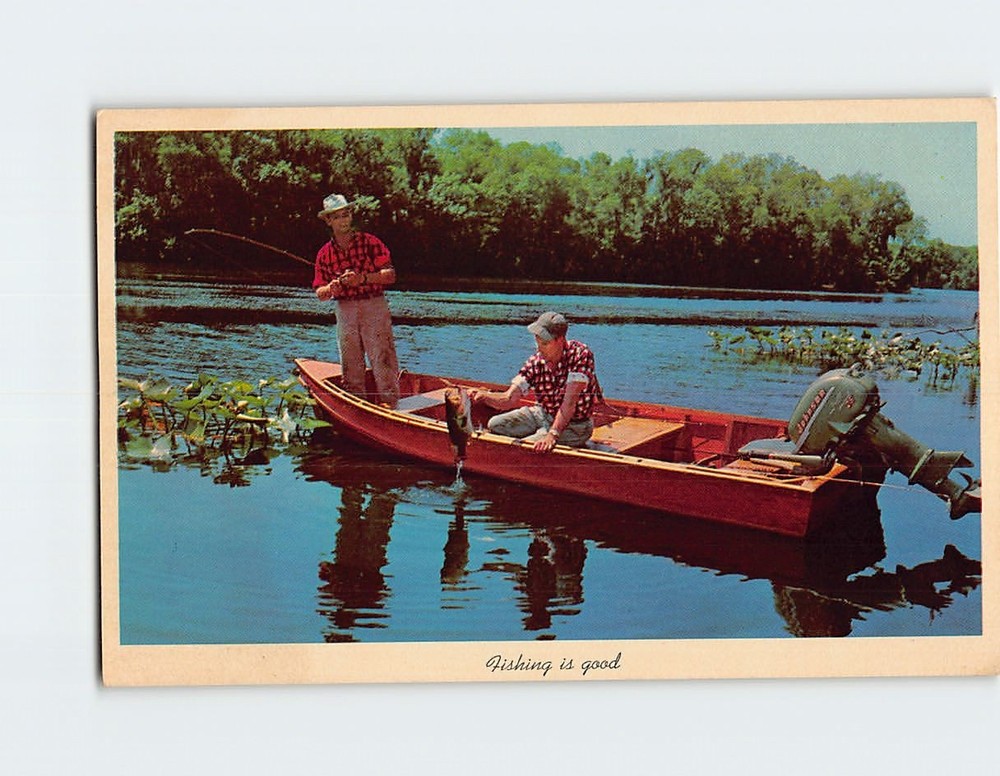 Postcard Fishing is Good in Florida Waters USA North America