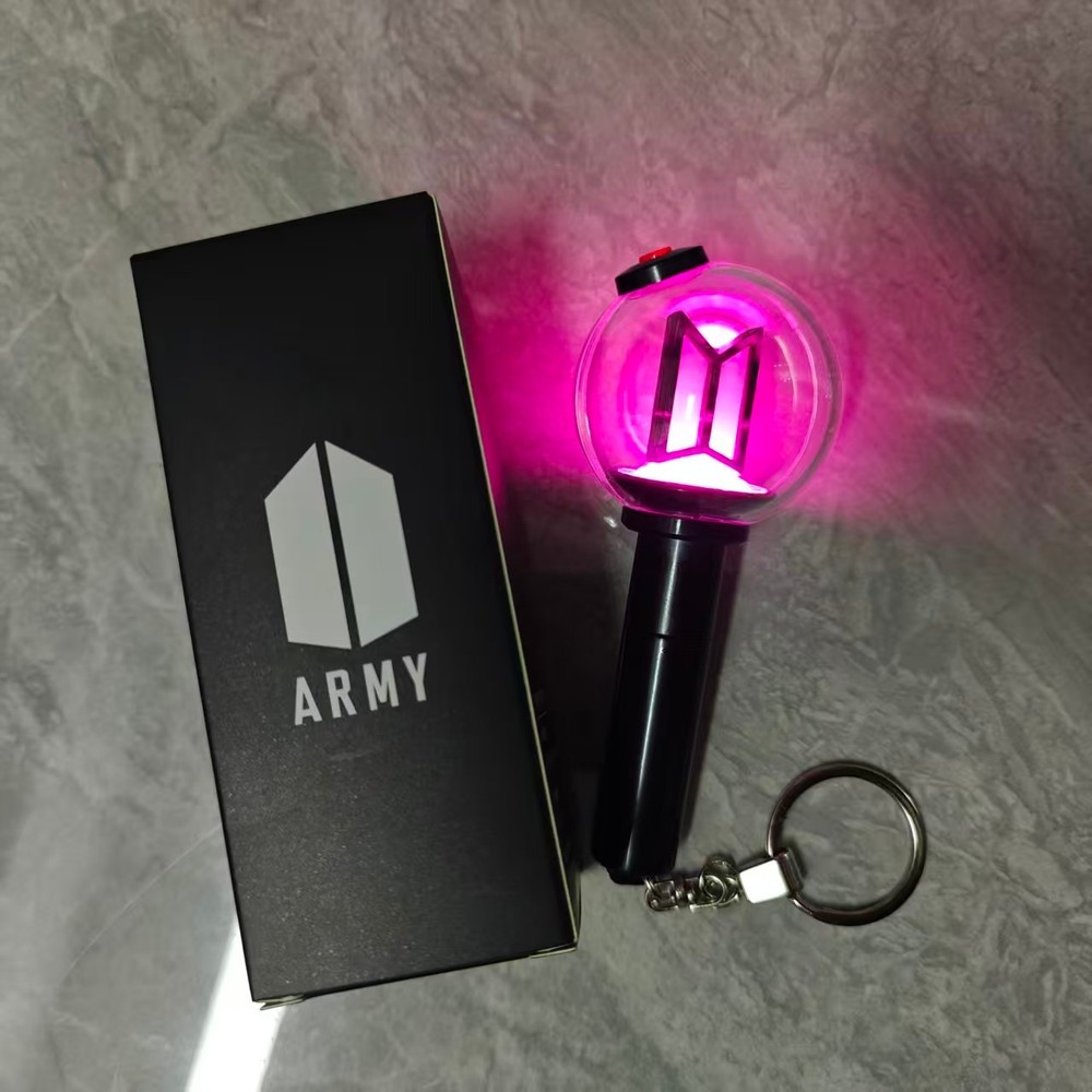 BTS New Mini Light Stick Ver.4 Light stick Mini Keychain Color Changing Glowing