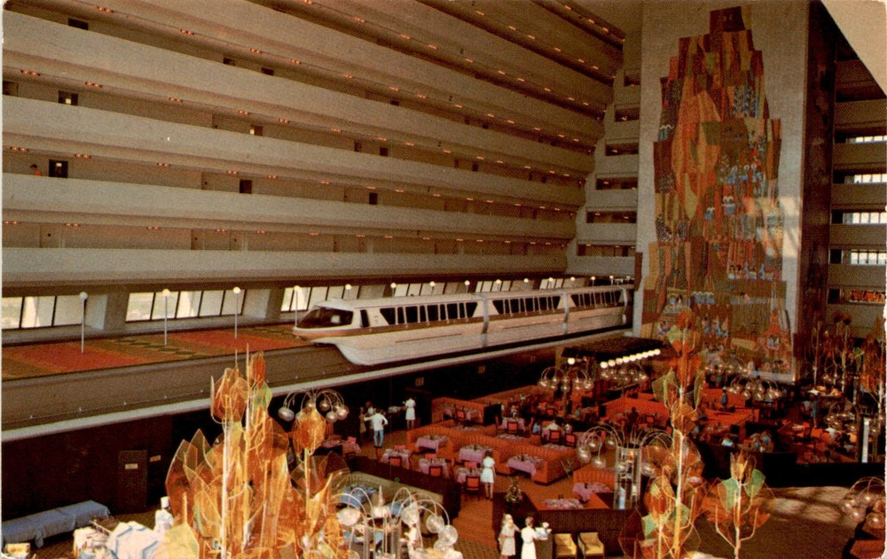 Disney World Vacation Kingdom Grand Canyon Concourse Vintage Postcard