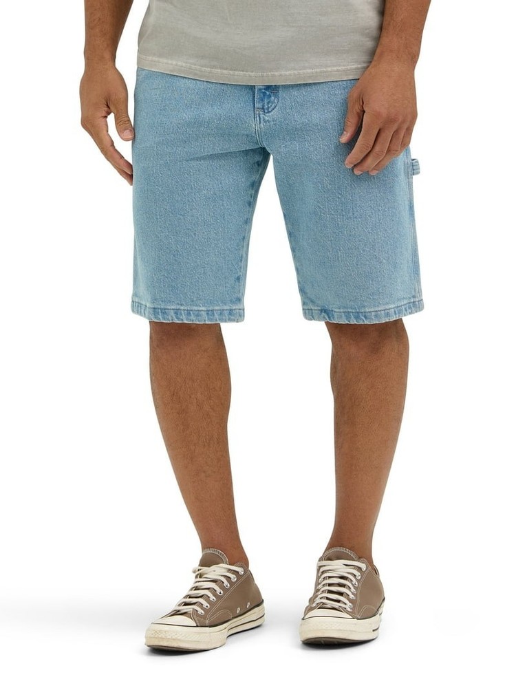 New Wrangler Mens Relaxed Fit Carpenter Denim Shorts Size 46