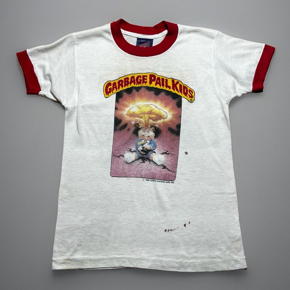 Vintage 1986 Garbage Pail Kids Adam Bomb Blasted Billy Topps T-Shirt