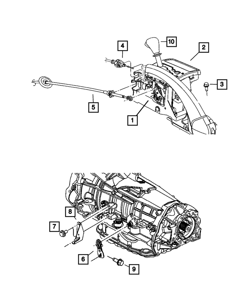 Genuine Mopar Gearshift Handle 52090460AB