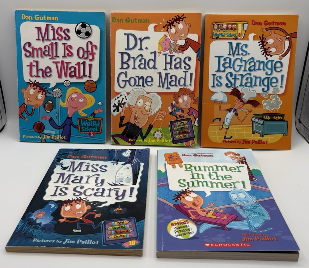 My Weird School Book Lot Series by Dan Gutman (Books 5 7 8 10 & Special)