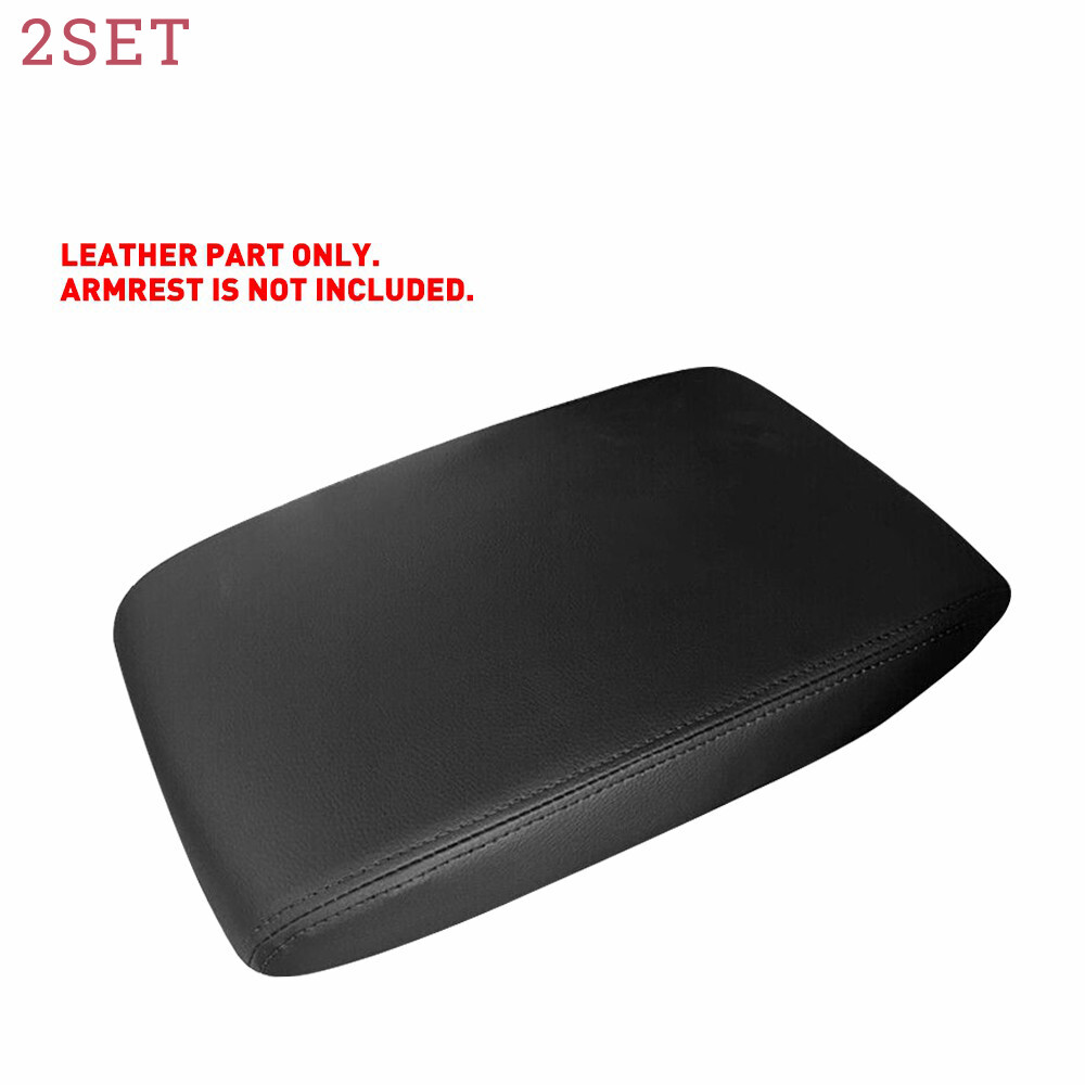 2set Fits 2008-2013 Toyota Highlander Leather Center Console Lid Armrest Cover B