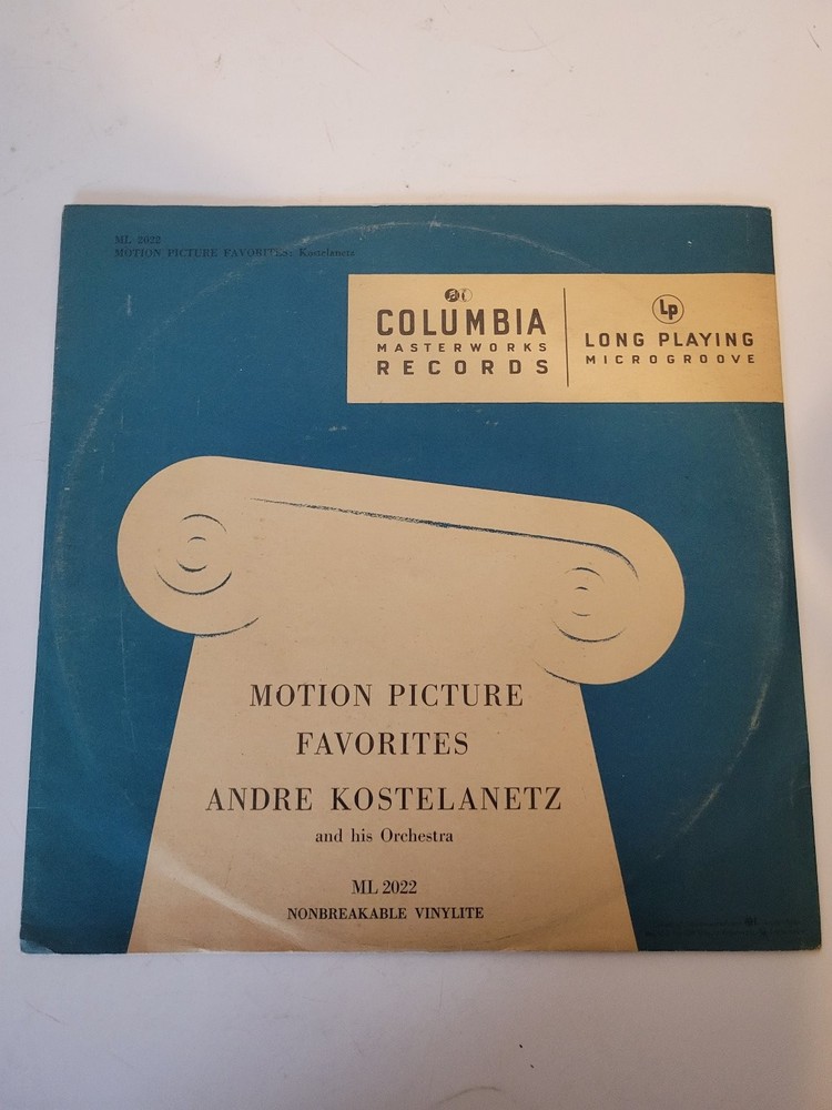 Andre Kostelanetz – Motion Picture Favorites LP 1950 Columbia Orchestral 33 RPM