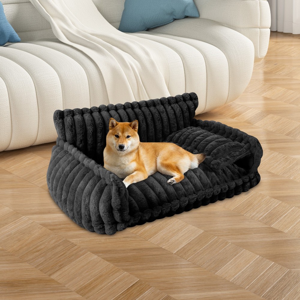 Pet Couch with Removable Washable Cover Fluffy Cat Beds Soft Couch for Pets