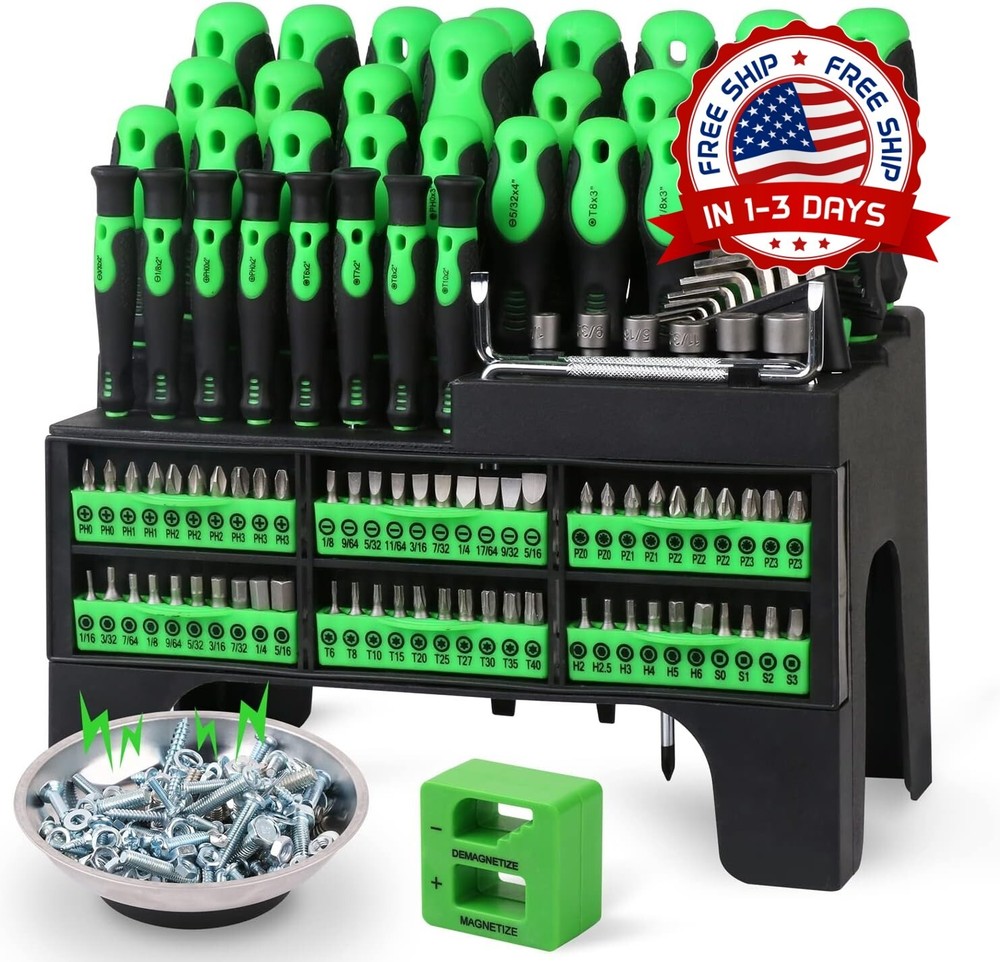 Set De Destornilladores Kit Conjunto Juego Herramientas Desarmadores El Mejor US
