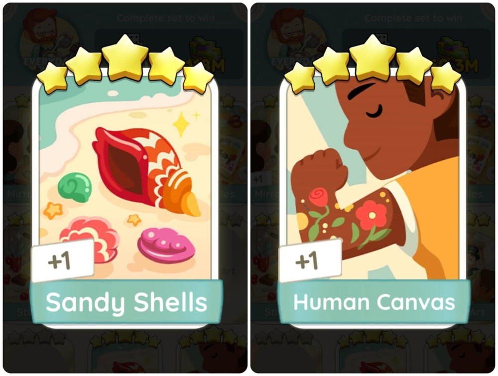 Sandy Shells & Human Canvas combo | Set 14 🌟🌟🌟🌟🌟 stars