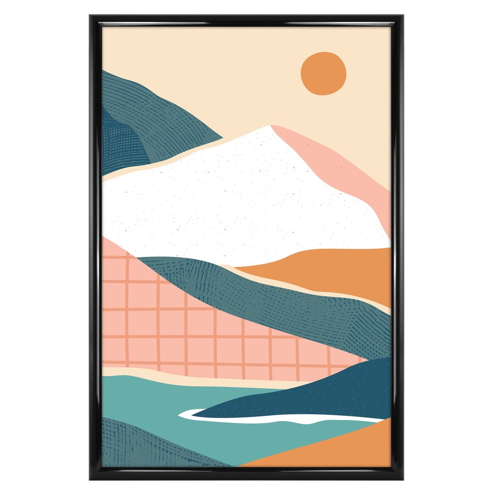 20x30 Rounded Black Poster Frame