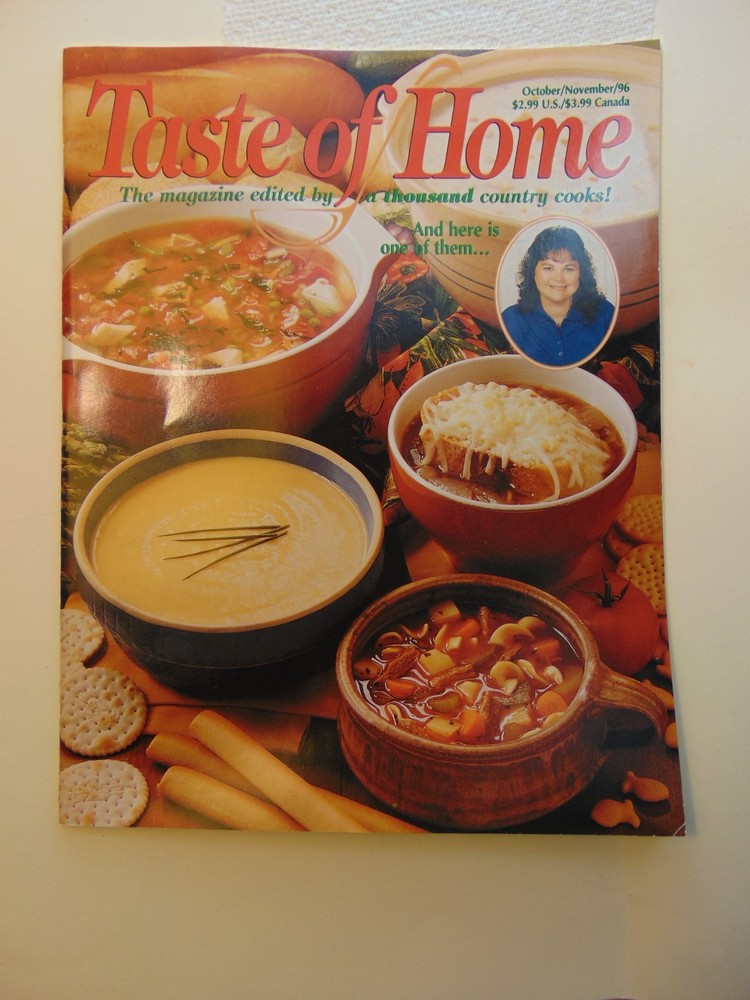 Taste of Home Magazine~ Oct/Nov 1996~A Thousand Country cooks