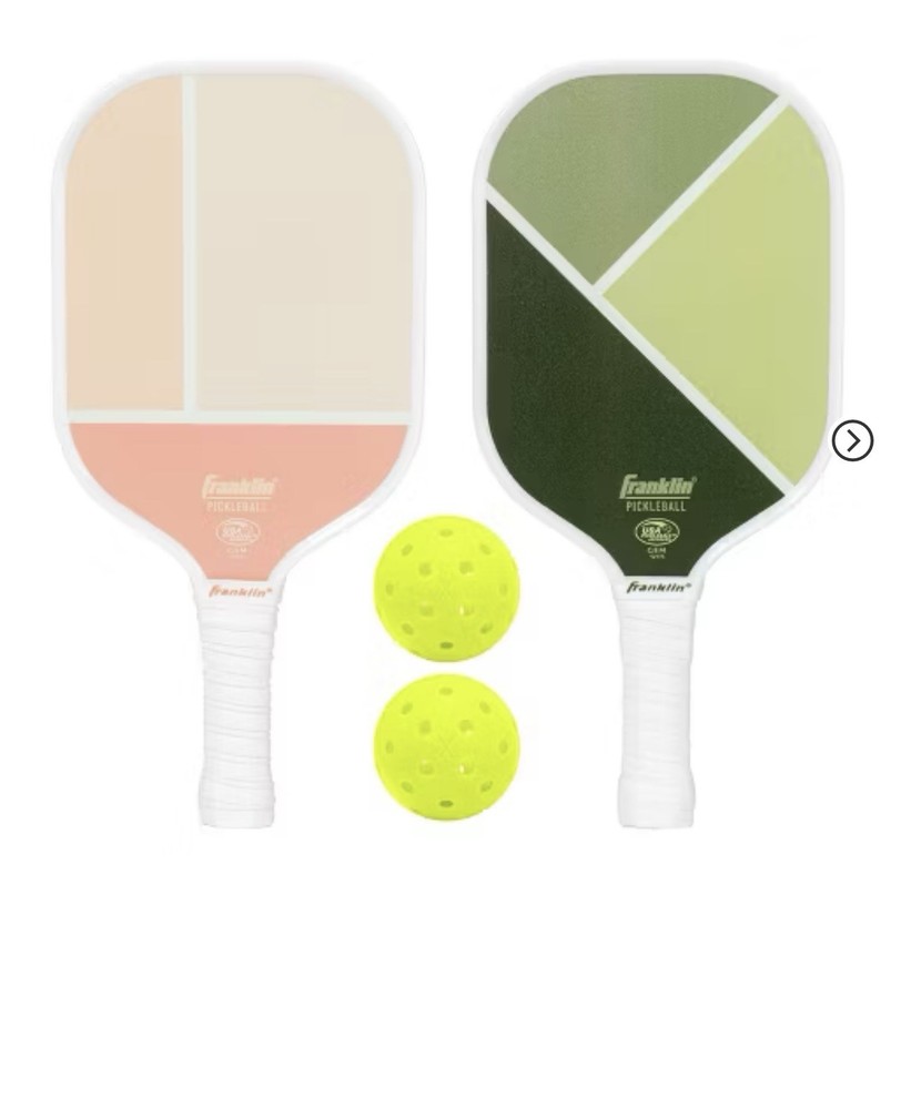 Franklin Sports 2-Player Pickleball Paddle Set for Recreational Play  