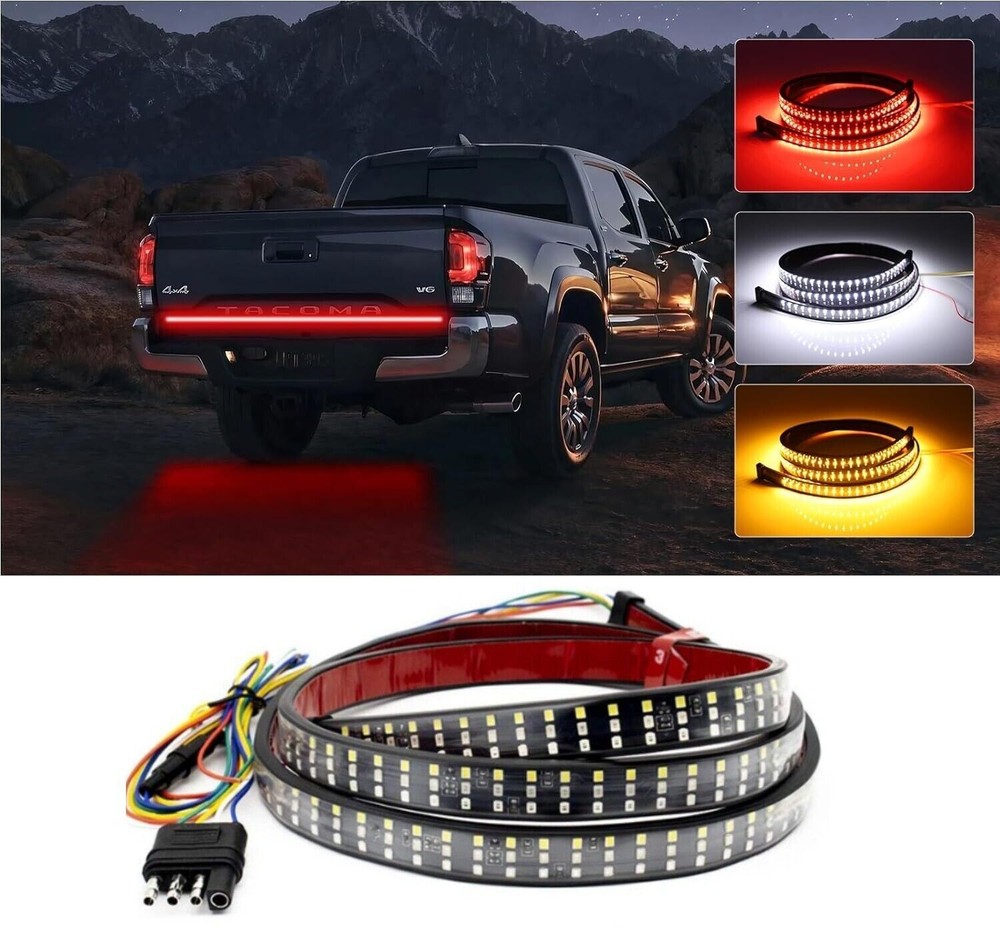 60-Inch LED Truck Tailgate Light Bar with 6 Functions – Universal Pickup Accessory