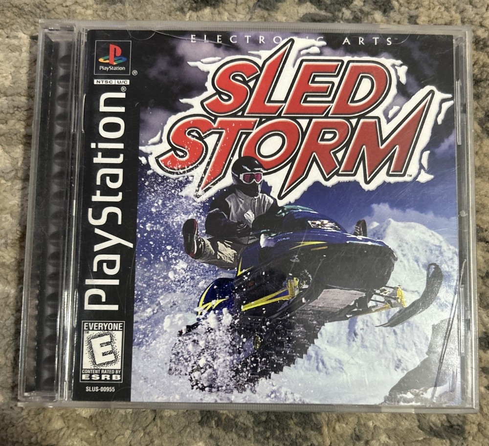 Sled Storm PS1 Sony PlayStation 1 1999 Black Label Complete CIB