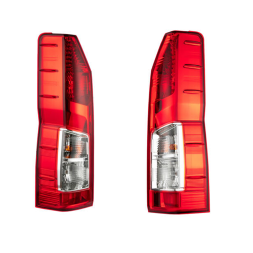 Left+Right Rear Door Trunk Tail Light Brake Lamp Trim For Toyota Hiace 2019-2022