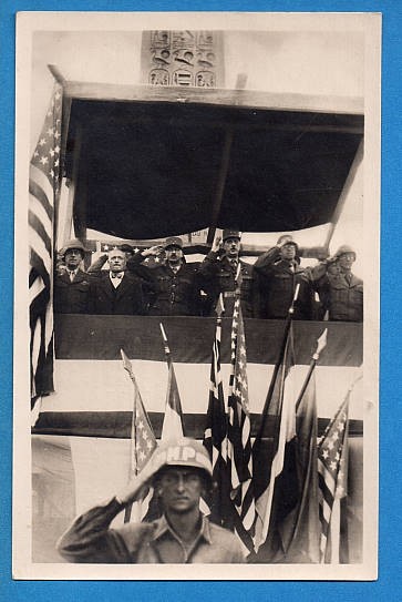 WW2 RPPC Liberation of Paris Parade General De Gaulle Original Postcard