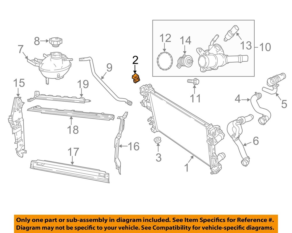 CHRYSLER OEM 15-22 Compass Upper Radiator Mount 68202040AA