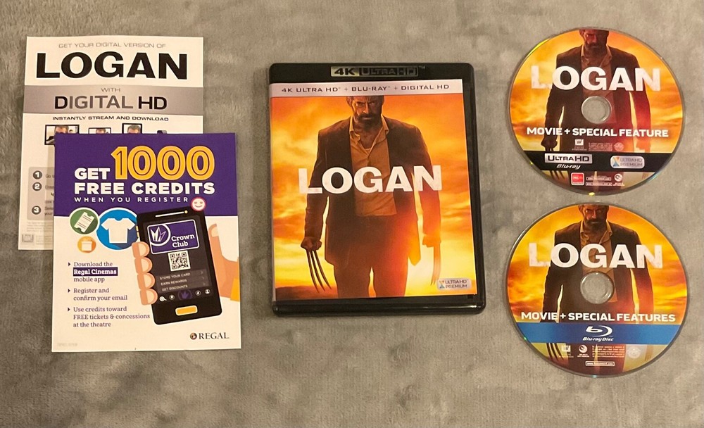 Logan (2017) 4K Ultra HD Blu-Ray 2-Disc Wolverine , Marvel