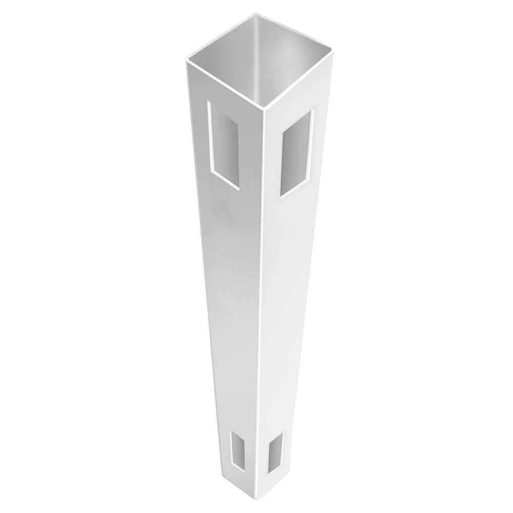 4x4x6 Ft White Vinyl Fence Corner Post