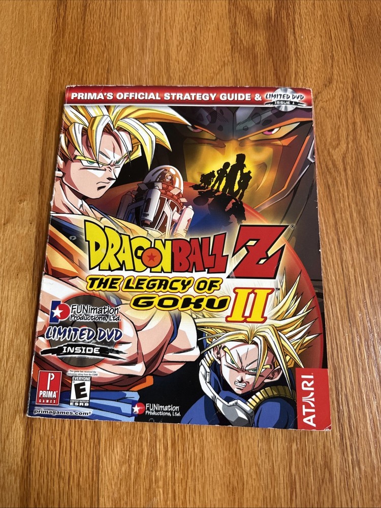 Dragon Ball Z the Legacy of Goku II 2 strategy Player's guide book with DVD 2003