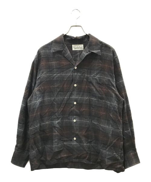 Wacko Maria Ombre Check Open Collar Long Sleeve Shirt Type-3 Size L