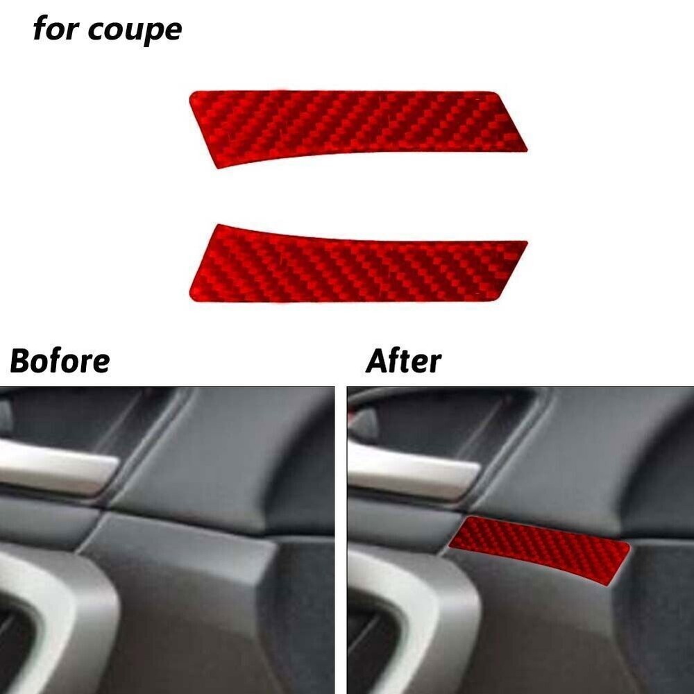 For Honda Accord Coupe 2008-2012 Carbon Interior Door Accent Panel Trim Cover